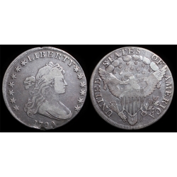 1799 Draped Bust Dollar, BB-165, B-8, Fine Details