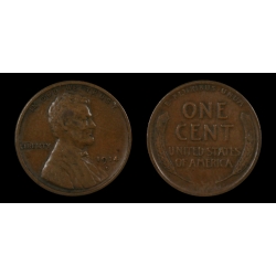 1914-D Lincoln Cent, VF-XF