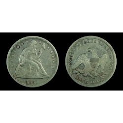 1850-O Seated Liberty Dollar, XF Details