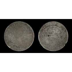 1803 Draped Bust Dime, JR-4, F+/XF Details