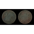 1796 Large Cent, S-114, F+ Details
