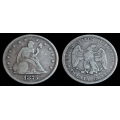 1875 Twenty Cent, Fine Details