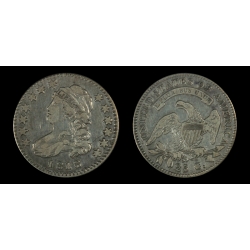 1818 Bust Quarter, B-8, VF-XF Details