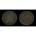 1819 Bust Quarter, B-2, G/AG
