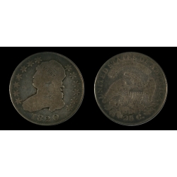 1820 Bust Quarter, B-1, G Details
