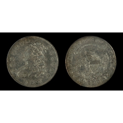 1821 Bust Quarter, B-3, XF+ Details