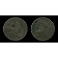 1808/7 Half Cent, C-2 , VG Details