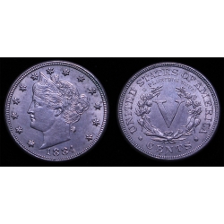1884 Liberty Nickel, Ch BU Details