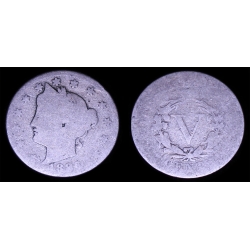 1886 Liberty Nickel, Nice AG