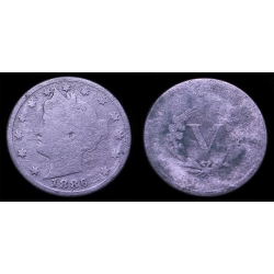 1886 Liberty Nickel, VG/AG Details