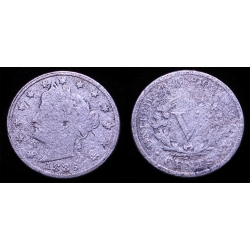 1886 Liberty Nickel, VG Details