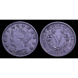 1888 Liberty Nickel, Choice XF