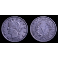 1893/93 Liberty Nickel, Nice VF+