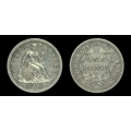 1851-O Seated Liberty Dime, AU+ Details
