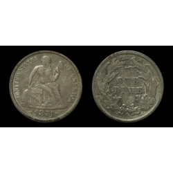 1874-S Seated Liberty Dime, AU Details