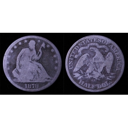 1878-CC Seated Liberty Half, G/VG