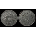 1881 Shield Nickel, AU 58 Details