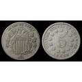 1881 Shield Nickel, Choice Fine