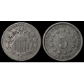 1883/2 Shield Nickel, FS-013.2, (FS-303 or Die #3), VF 20+