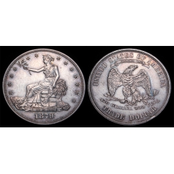 1879 Trade Dollar, Proof 58+ Details