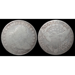 1802 Draped Bust Dollar, BB-241/B-6, Choice G/VG