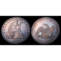 1850 Seated Liberty Dollar, Purchased as Proof