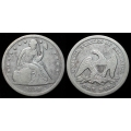 1850-O Seated Liberty Dollar, Fine+
