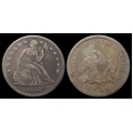 1859-S Seated Liberty Dollar, AU+