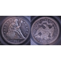 1868 Seated Liberty Dollar, The Discovery Coin - Plate for MPD Book