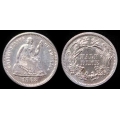 1868 Seated Liberty Half Dime, Proof