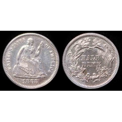 1868 Seated Liberty Half Dime, Proof