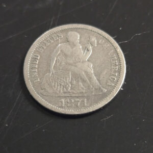 1871-CC Seated Dime